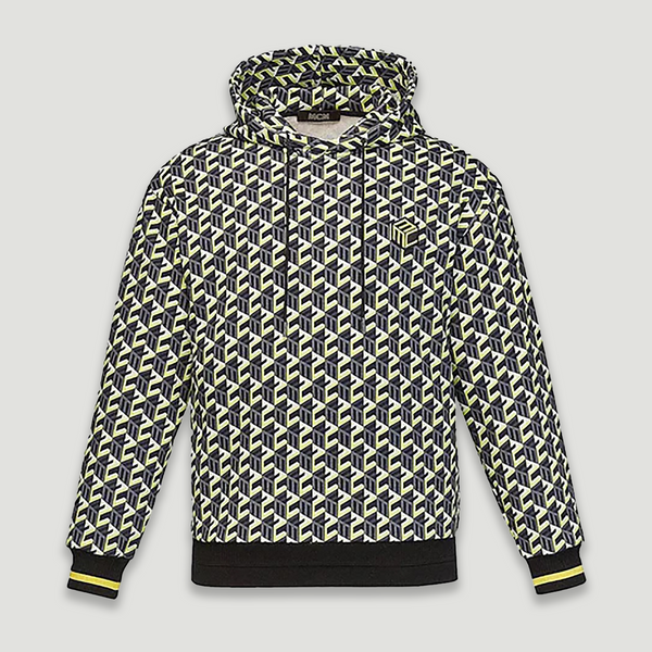 MCM Men's Cubic Monogram Print Hoodie