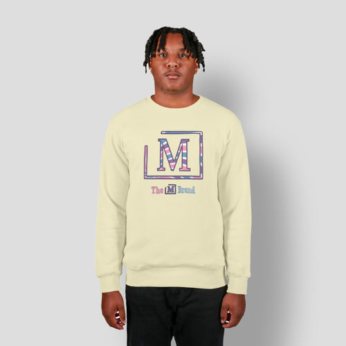 MDB Clearance Men's "M" Swirl Embroidered Logo Crewneck Sweatshirt