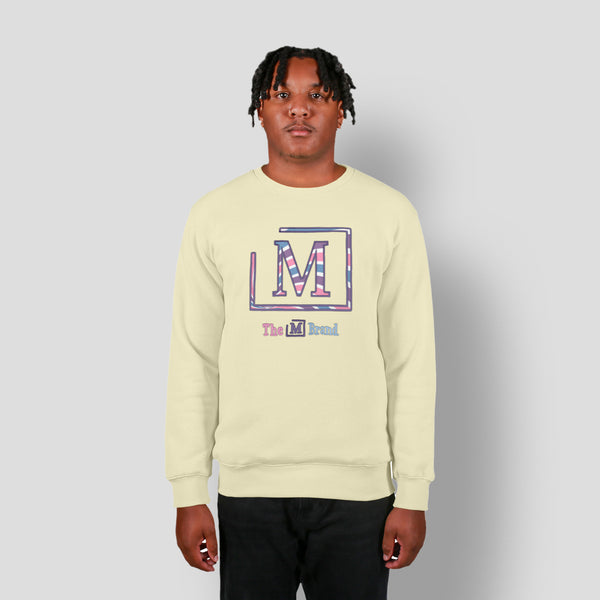 MDB Clearance Men's "M" Swirl Embroidered Logo Crewneck Sweatshirt