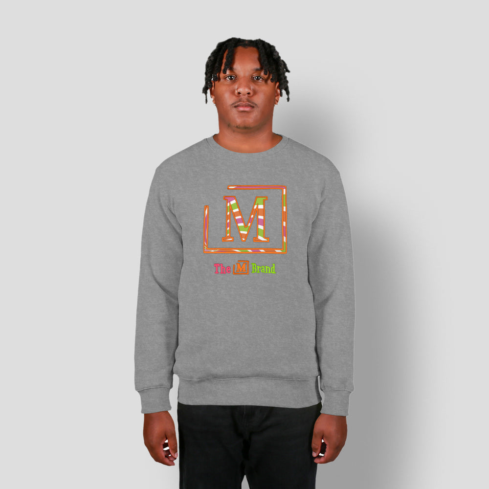MDB Clearance Men's "M" Swirl Embroidered Logo Crewneck Sweatshirt