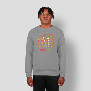 MDB Clearance Men's "M" Swirl Embroidered Logo Crewneck Sweatshirt