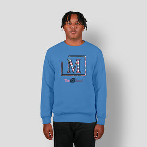MDB Clearance Men's "M" Swirl Embroidered Logo Crewneck Sweatshirt