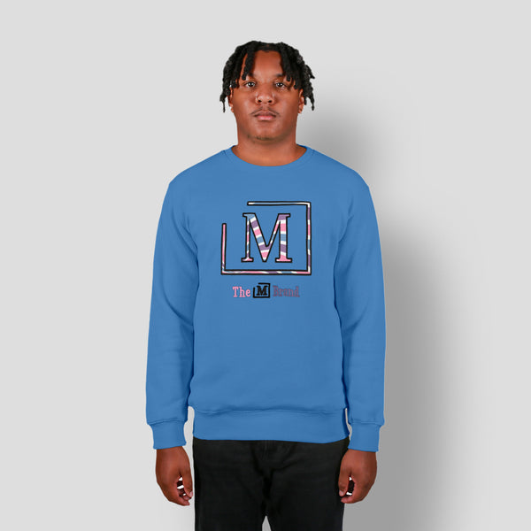 MDB Clearance Men's "M" Swirl Embroidered Logo Crewneck Sweatshirt