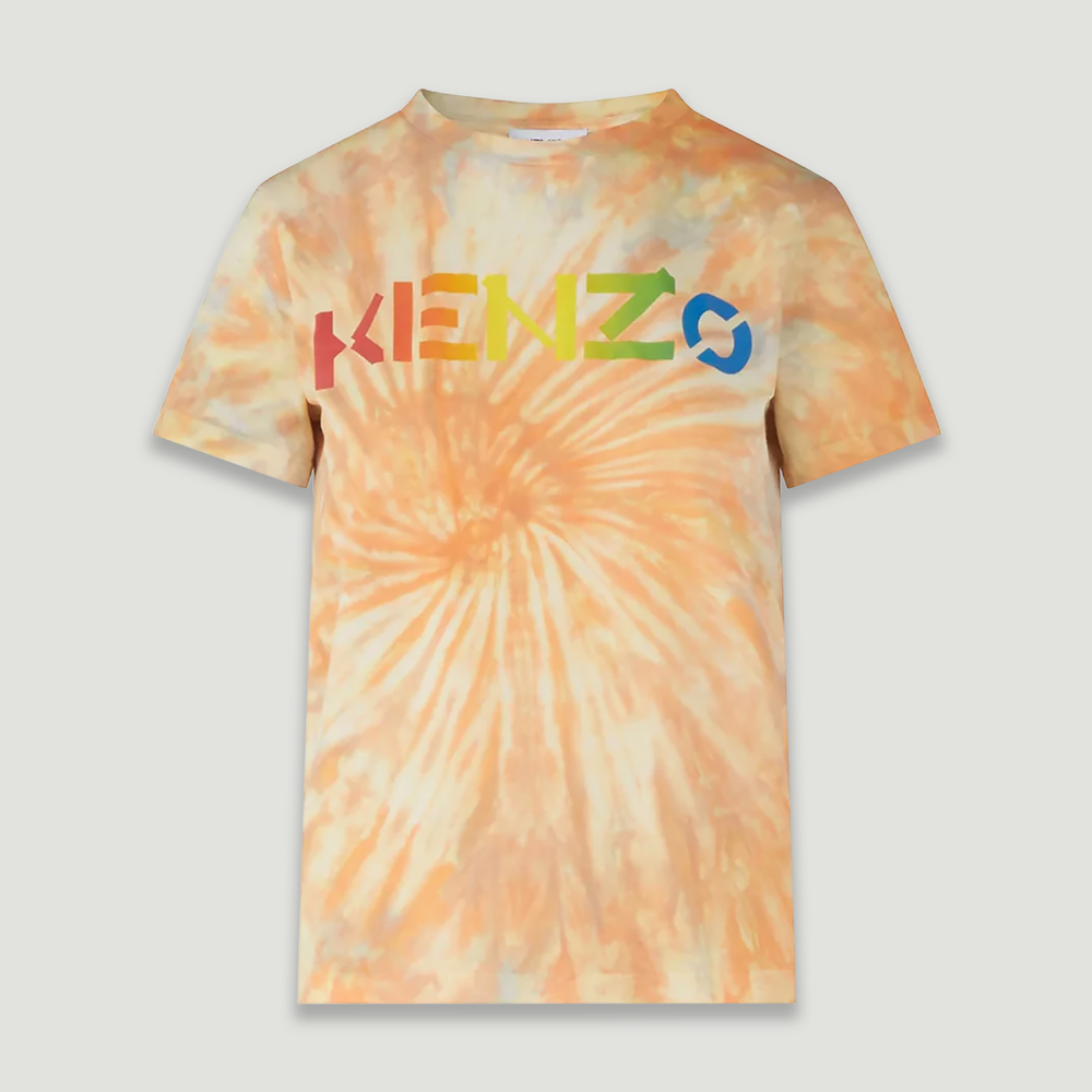 Kenzo Men's Tie Dye Logo Relaxed T-Shirt