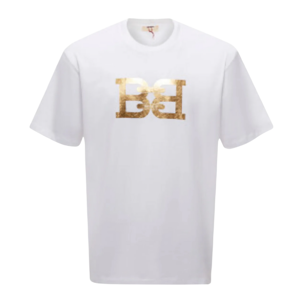 Bally Men's B-Chain Metallic Logo Cotton T-Shirt