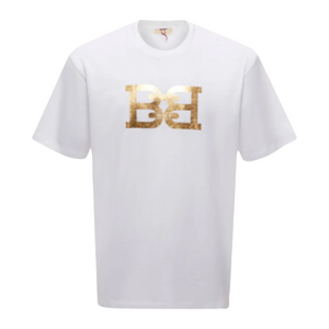 Bally Men's B-Chain Metallic Logo Cotton T-Shirt