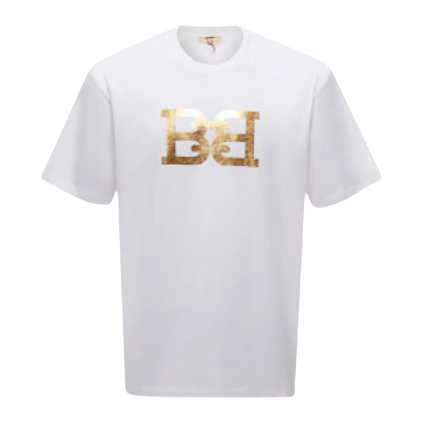 Bally Men's B-Chain Metallic Logo Cotton T-Shirt