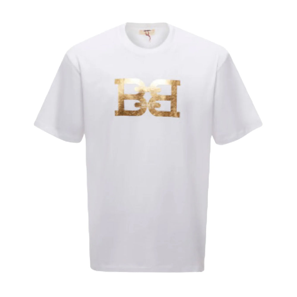 Bally Men's B-Chain Metallic Logo Cotton T-Shirt