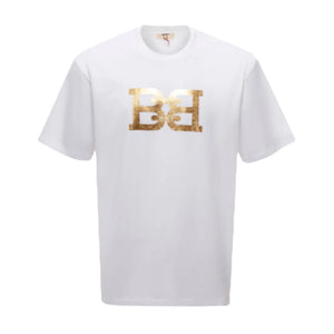 Bally Men's B-Chain Metallic Logo Cotton T-Shirt