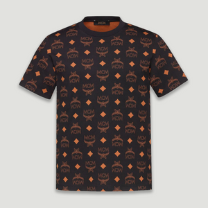 MCM Men's Maxi Monogram Print T-Shirt in Organic Cotton
