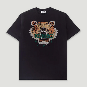 Kenzo Men's Relaxed Fit Cross Stitched Tiger T-Shirt