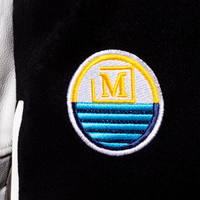 MDB Brand Men's Varsity Letterman Jacket V2 - Black