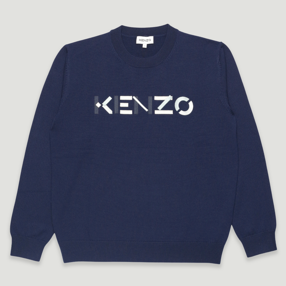Kenzo Men's Woollen Embroidered Logo Sweater
