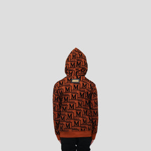 MDB Couture Kids Woven Monogram Hoodie Sweatshirt
