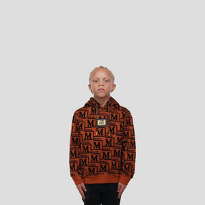 MDB Couture Kids Woven Monogram Hoodie Sweatshirt
