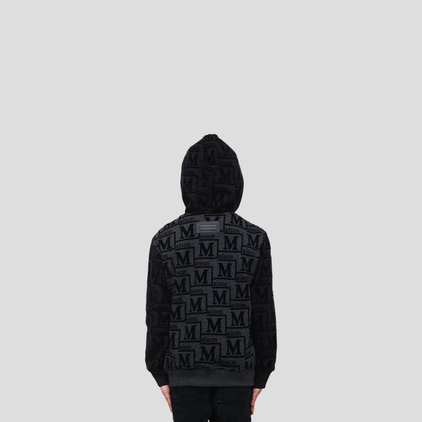 MDB Couture Kids French Terry Monogram Hoodie Sweatshirt
