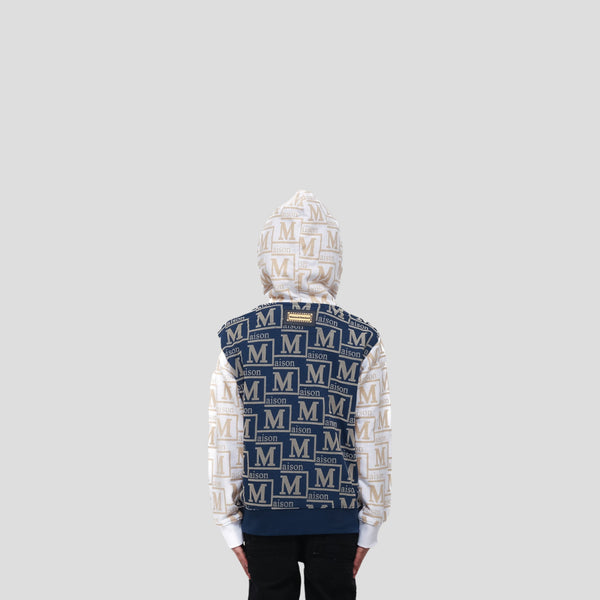 MDB Couture Kids French Terry Monogram Hoodie Sweatshirt