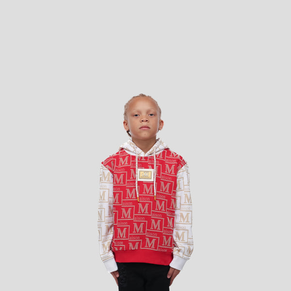 MDB Couture Kids French Terry Monogram Hoodie Sweatshirt