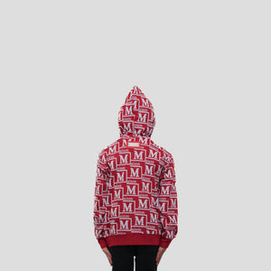 MDB Couture Kids Woven Monogram Hoodie Sweatshirt