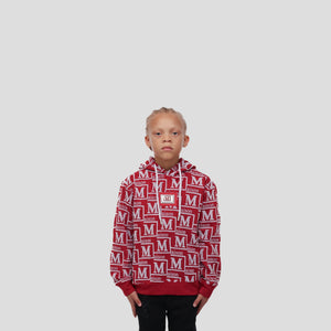 MDB Couture Kids Woven Monogram Hoodie Sweatshirt