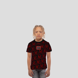 MDB Couture Kids Woven Monogram T-Shirt