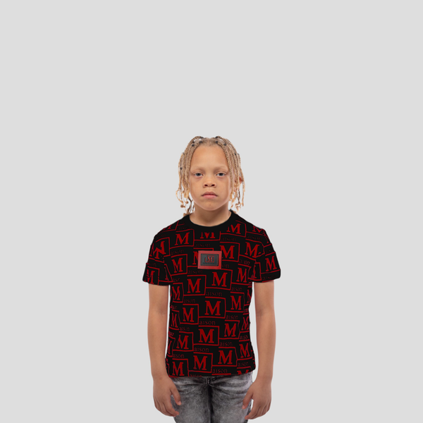 MDB Couture Kids Woven Monogram T-Shirt