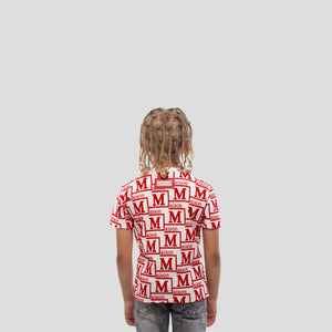 MDB Couture Kids Woven Monogram T-Shirt
