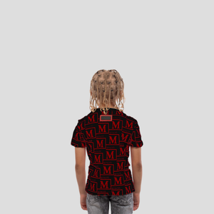 MDB Couture Kids Woven Monogram T-Shirt