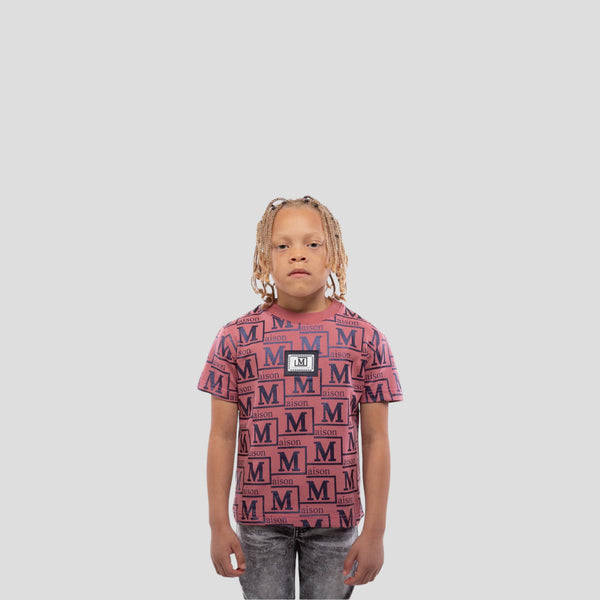 MDB Couture Kids Metallic Monogram T-Shirt