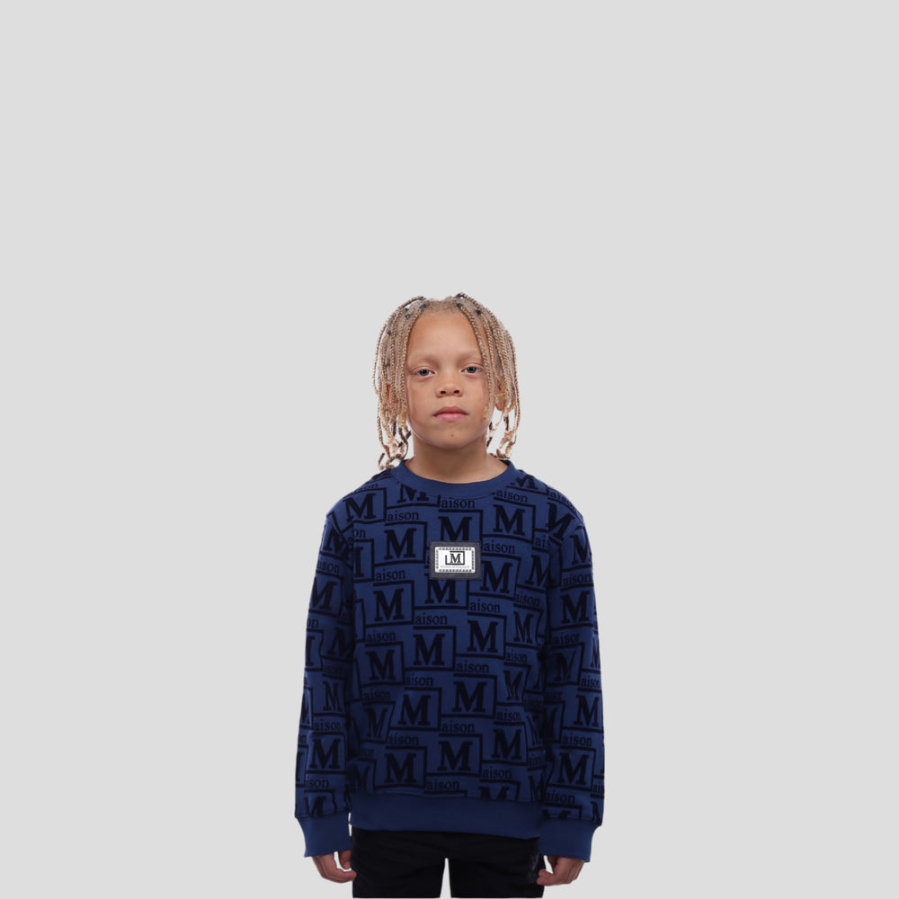 MDB Couture Kids Monogram Crewneck Sweatshirt