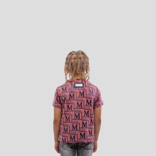 MDB Couture Kids Metallic Monogram T-Shirt