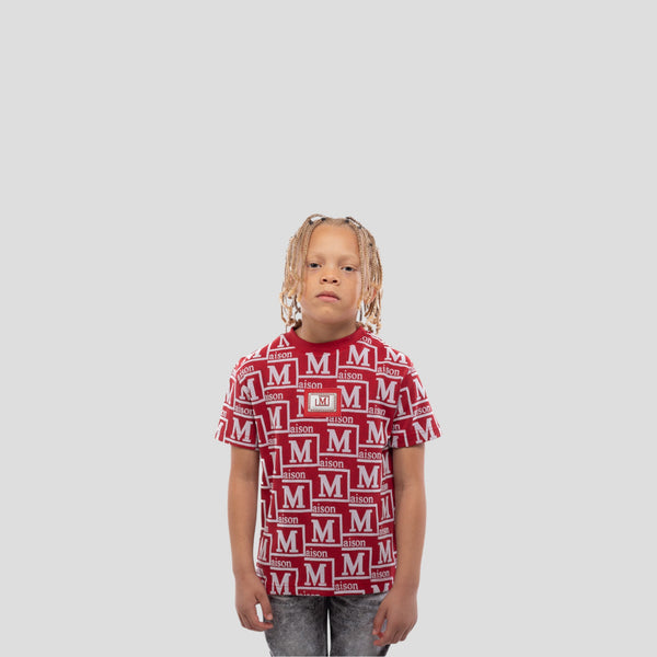 MDB Couture Kids Woven Monogram T-Shirt