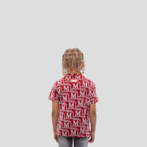 MDB Couture Kids Woven Monogram T-Shirt