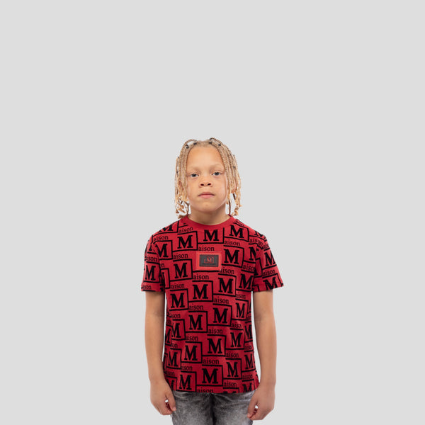MDB Couture Kids Woven Monogram T-Shirt