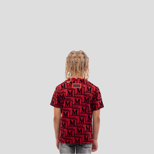 MDB Couture Kids Woven Monogram T-Shirt