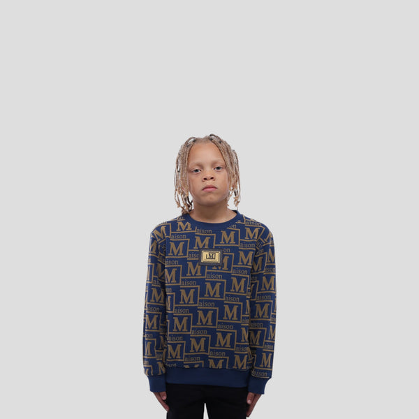 MDB Couture Kids Monogram Crewneck Sweatshirt