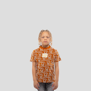 MDB Couture Kids Woven Monogram T-Shirt