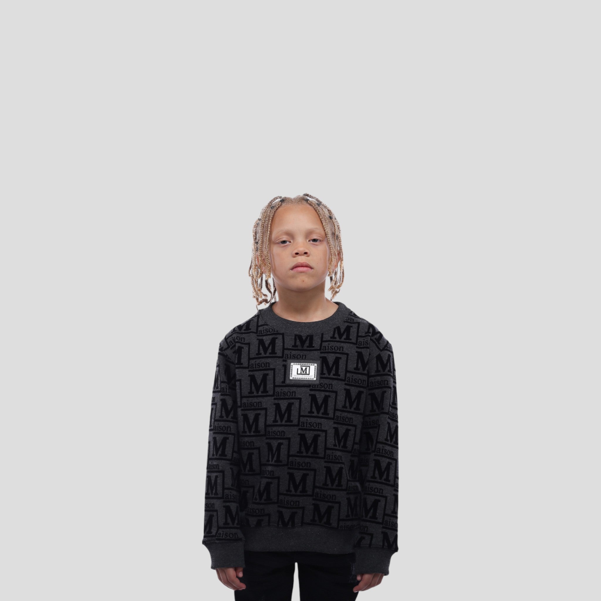 MDB Couture Kids Monogram Crewneck Sweatshirt