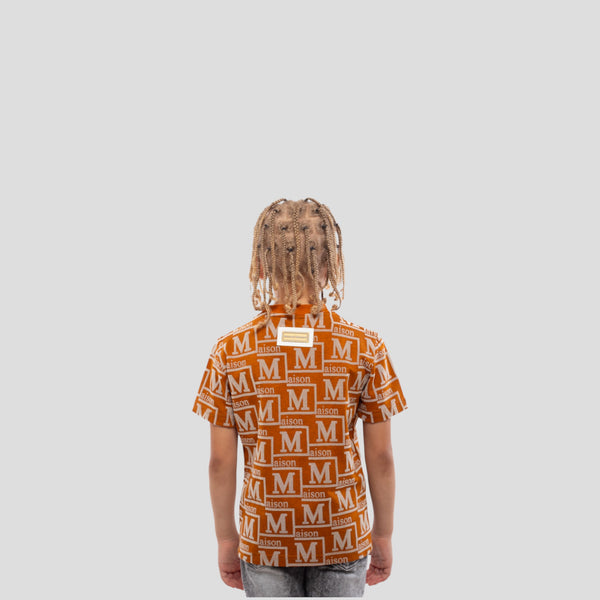 MDB Couture Kids Woven Monogram T-Shirt