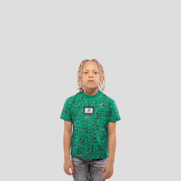 MDB Couture Kids Textured Monogram T-Shirt