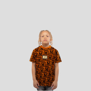 MDB Couture Kids Woven Monogram T-Shirt