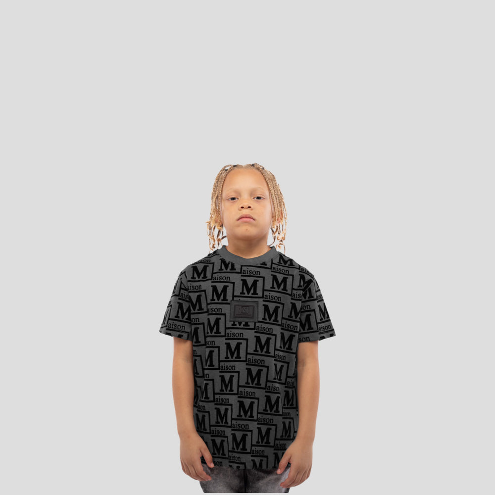 MDB Couture Kids Woven Monogram T-Shirt