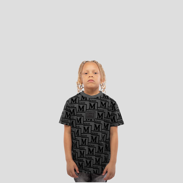 MDB Couture Kids Woven Monogram T-Shirt