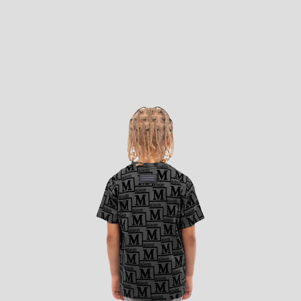 MDB Couture Kids Woven Monogram T-Shirt