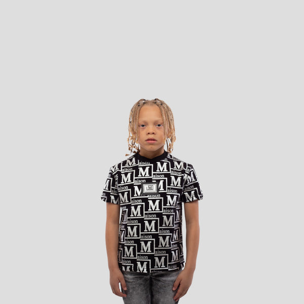 MDB Couture Kids Metallic Monogram T-Shirt