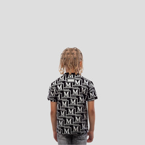 MDB Couture Kids Metallic Monogram T-Shirt