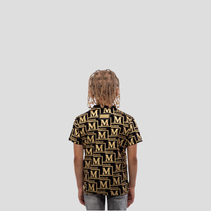 MDB Couture Kids Metallic Monogram T-Shirt