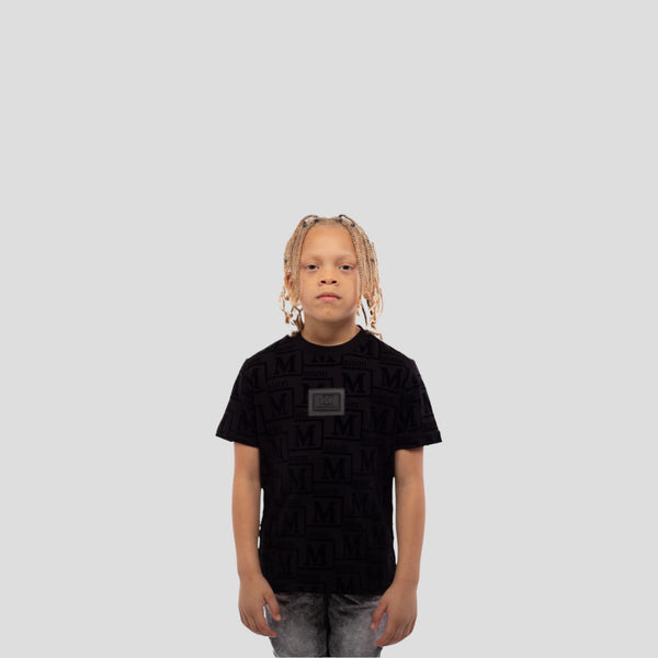 MDB Couture Kids Woven Monogram T-Shirt