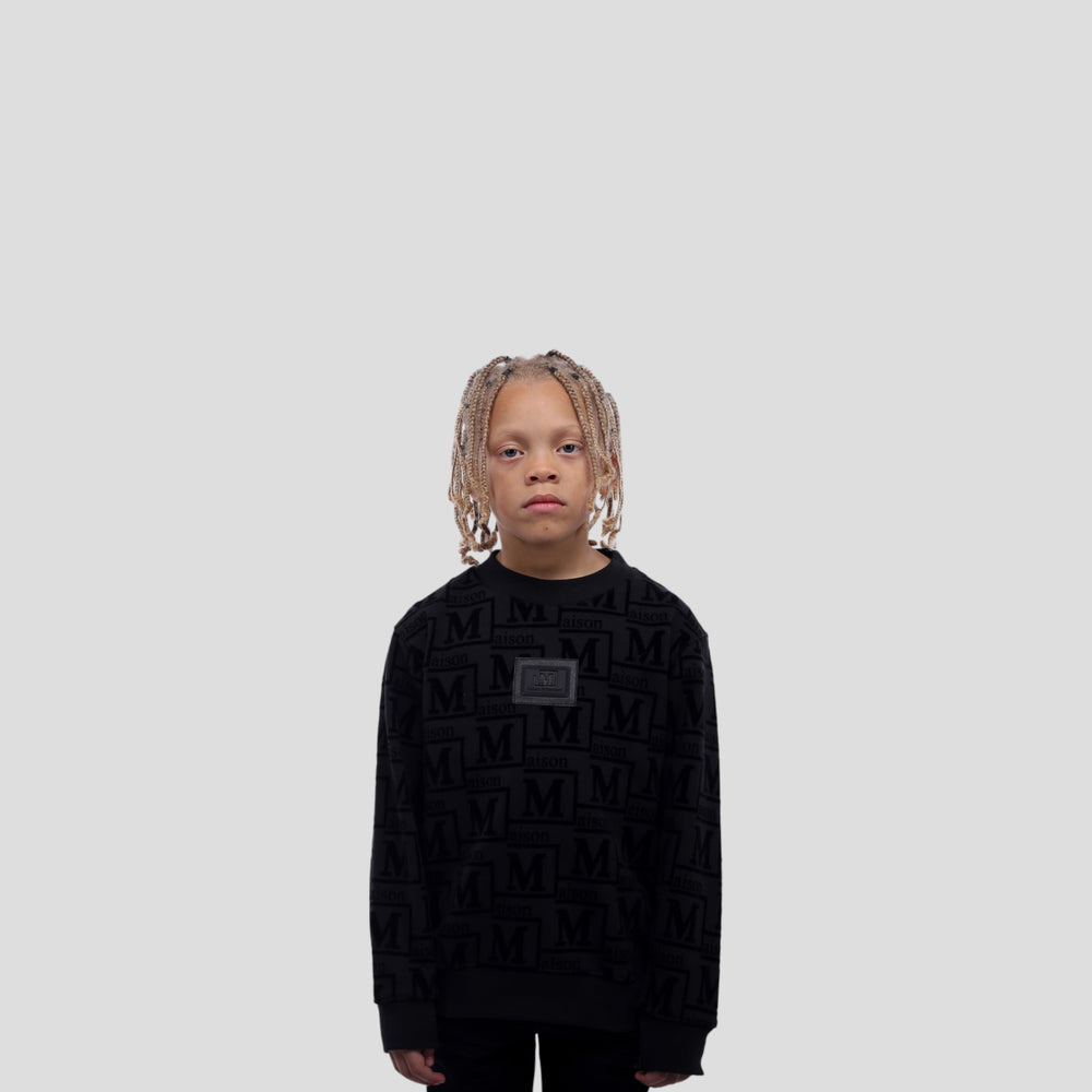 MDB Couture Kids Monogram Crewneck Sweatshirt