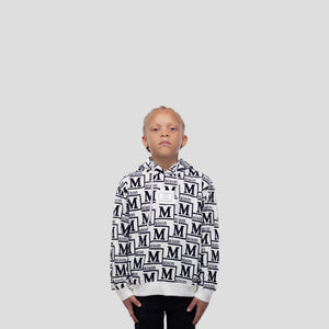 MDB Couture Kids Woven Monogram Hoodie Sweatshirt